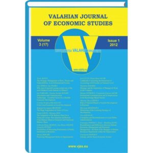 Valahian Journal of Economic Studies. Vol. III no. 1/2012