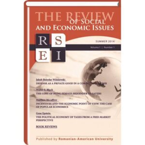 The Review of Social and Economic Issues, Volume 1, Number 1, 2014