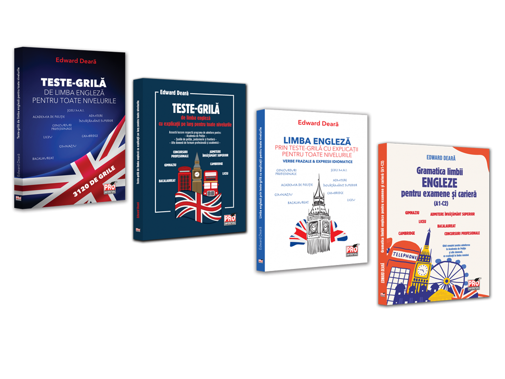 Pachet complet - Limba engleza -Academia de Poliție, teorie și teste-grila de limba engleza